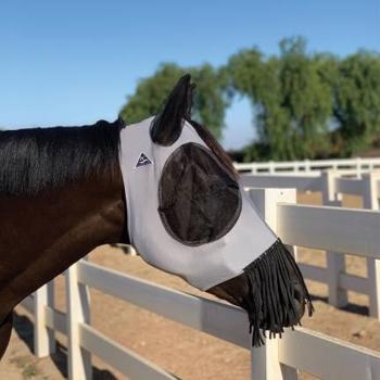 Professional's Choice Fly Mask with nose protection - Fly mask with fringe